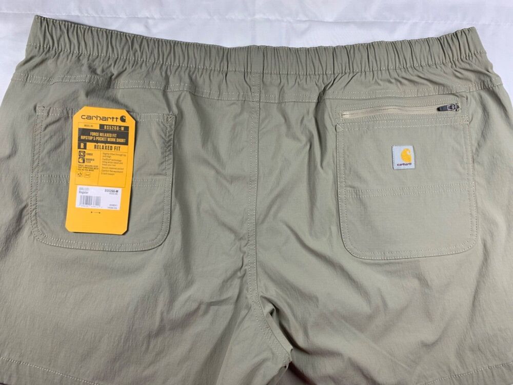 Carhartt Force Womens Work Shorts 20 XXL NWT Tan Ripstop Relaxed Fit 5 Pocket - Picture 12 of 12